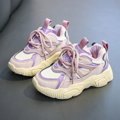 Vaikams Šilti aksominiai stambūs sportbačiai mažiems mergaitėms berniukams neslystantys sportiniai batai vaikams storu dugnu lengvas tenisas 6-16 m žiema