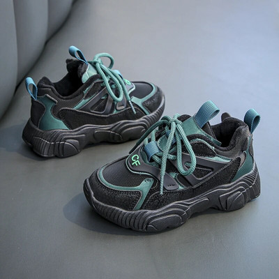 Vaikams Šilti aksominiai stambūs sportbačiai mažiems mergaitėms berniukams neslystantys sportiniai batai vaikams storu dugnu lengvas tenisas 6-16 m žiema