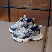 Vaikams kvėpuojantys laisvalaikio stambūs sportbačiai Gilrs Star Neslystantys sportiniai batai berniukams minkšta apačia teniso bateliai 6–16 m. rudens pavasaris