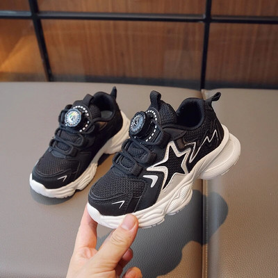 Vaikams kvėpuojantys laisvalaikio stambūs sportbačiai Gilrs Star Neslystantys sportiniai batai berniukams minkšta apačia teniso bateliai 6–16 m. rudens pavasaris