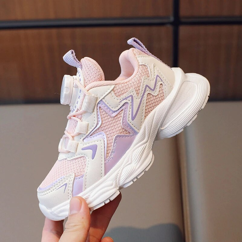 Vaikams kvėpuojantys laisvalaikio stambūs sportbačiai Gilrs Star Neslystantys sportiniai batai berniukams minkšta apačia teniso bateliai 6–16 m. rudens pavasaris