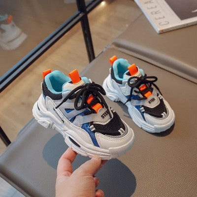 Παιδικά δικτυωτά αναπνέοντα καθημερινά αθλητικά παπούτσια για κορίτσια Αγόρια επώνυμα αθλητικά παπούτσια Παιδικά Unisex ελαφριά παπούτσια τένις 6-16 ετών Φθινόπωρο Άνοιξη