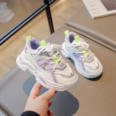 Παιδικά δικτυωτά αναπνέοντα καθημερινά αθλητικά παπούτσια για κορίτσια Αγόρια επώνυμα αθλητικά παπούτσια Παιδικά Unisex ελαφριά παπούτσια τένις 6-16 ετών Φθινόπωρο Άνοιξη