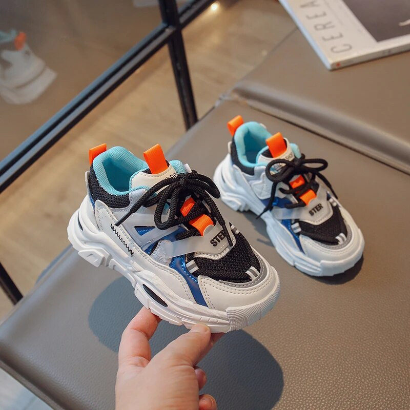 Παιδικά δικτυωτά αναπνέοντα καθημερινά αθλητικά παπούτσια για κορίτσια Αγόρια επώνυμα αθλητικά παπούτσια Παιδικά Unisex ελαφριά παπούτσια τένις 6-16 ετών Φθινόπωρο Άνοιξη