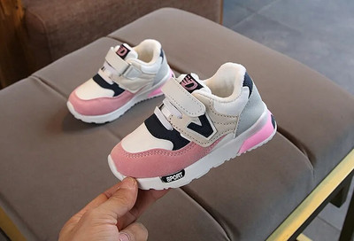 Nauji rudens žiemos vaikų laisvalaikio batai kvėpuojantys vaikiški batai mergaitėms berniukams neslidūs sportbačiai kūdikiui mažyliui šilti 21-30 dydžiai