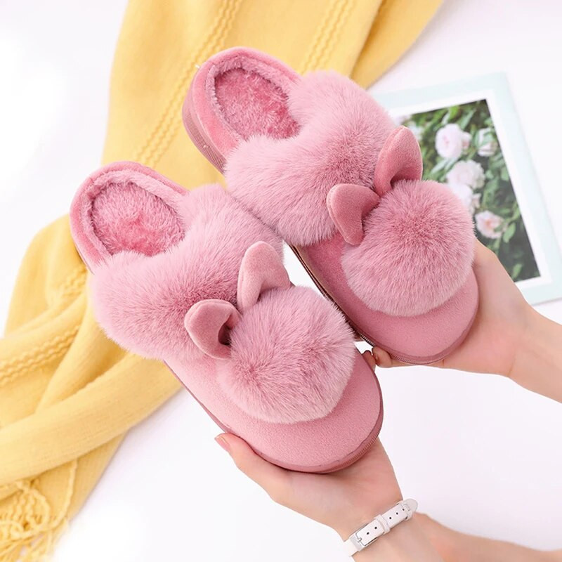 Unisex žiemos mielos šiltos pliušinės moteriškos šlepetės poros vidaus neslystančios namų skaidrės pirštų apvyniojimas namų medvilniniai batai