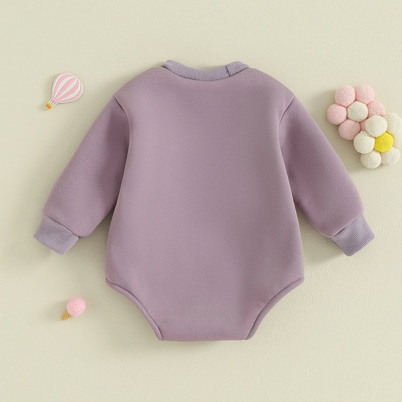 Vastsündinud beebipoiste tüdrukute dressipluus, pikkade varrukatega, 3D-kaelusega lilledega suletav body, väikelaste puuvillased rõivad