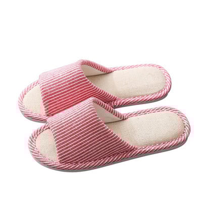 Pavasaris Ruduo Šiltas Namai Vyriški Medvilninės Lininės Šlepetės Mieli Neslystantys batai Stori Minkštas Padas Vidinis Miegamasis Moteriškas Grindys Tylus