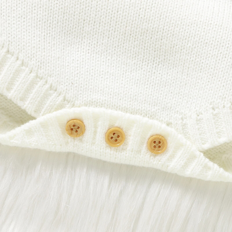 Χριστουγεννιάτικα μωρά για αγόρια πλεκτά ρούχα Romper Cartoon Elk μακρυμάνικο λαιμόκοψη τύπωμα πλεκτό κορμάκι Νεογέννητο παιδικό παιχνίδι