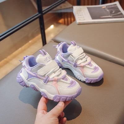 Παιδικά δικτυωτά καθημερινά αθλητικά παπούτσια Girs Αγόρια Παπούτσια για τρέξιμο που αναπνέουν Παιδικά παπούτσια εξωτερικού χώρου Ελαφρύ αθλητικό τένις Άνοιξη φθινόπωρο 6-16 ετών