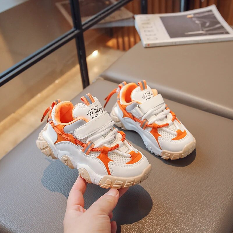 Παιδικά δικτυωτά καθημερινά αθλητικά παπούτσια Girs Αγόρια Παπούτσια για τρέξιμο που αναπνέουν Παιδικά παπούτσια εξωτερικού χώρου Ελαφρύ αθλητικό τένις Άνοιξη φθινόπωρο 6-16 ετών