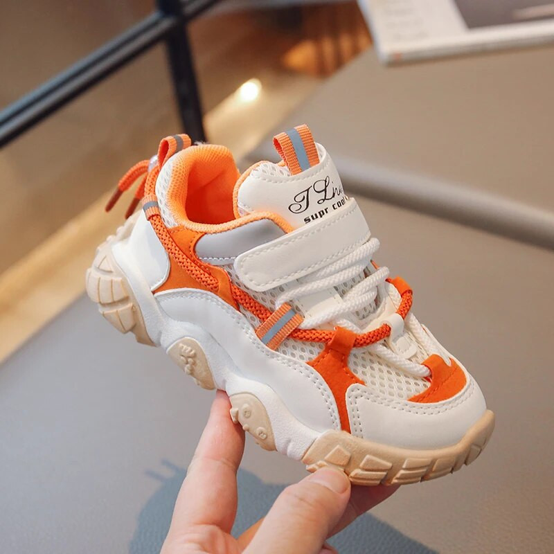 Παιδικά δικτυωτά καθημερινά αθλητικά παπούτσια Girs Αγόρια Παπούτσια για τρέξιμο που αναπνέουν Παιδικά παπούτσια εξωτερικού χώρου Ελαφρύ αθλητικό τένις Άνοιξη φθινόπωρο 6-16 ετών