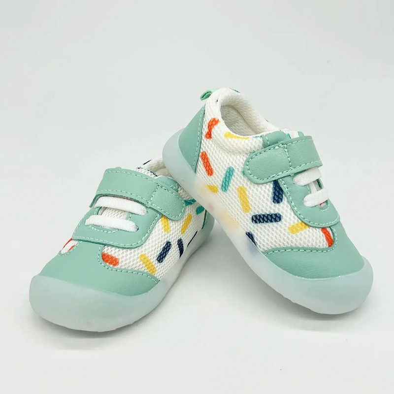 Βρεφικά παπούτσια για μωρά για κοριτσάκια Pocar Dot Trainers για με λαστιχένιες σόλες Αντιολισθητικά δάχτυλα για βρέφη