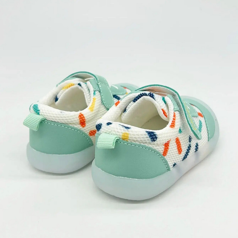 Βρεφικά παπούτσια για μωρά για κοριτσάκια Pocar Dot Trainers για με λαστιχένιες σόλες Αντιολισθητικά δάχτυλα για βρέφη