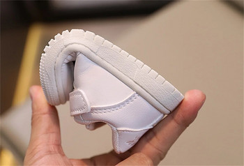 Παιδικά παιδικά παπούτσια για βρέφη Ανοιξιάτικα και φθινοπωρινά Παπούτσια για περπάτημα για αγόρια Μαλακή αντιολισθητική σόλα Κοριτσίστικα αναπνεύσιμα αθλητικά Little White