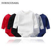 Orgaanilisest puuvillast vastsündinu riided ühevärvilised täisvarrukatega imikute kampsunid, tüdrukud 0–2 a.