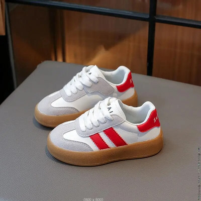 Rudens ziemas izmērs 23-36 Bērnu kedas Lielas meitenes zēnu kedas Vieglas bērnu ikdienišķas plakanas kedas Bērnu apavi mazuļiem