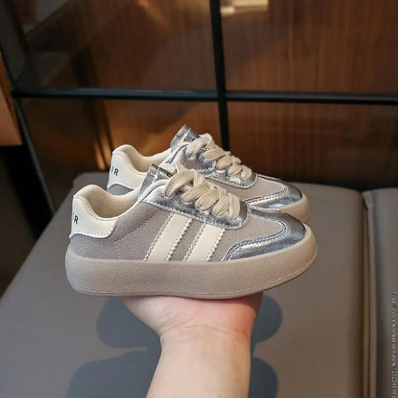 Rudens ziemas izmērs 23-36 Bērnu kedas Lielas meitenes zēnu kedas Vieglas bērnu ikdienišķas plakanas kedas Bērnu apavi mazuļiem