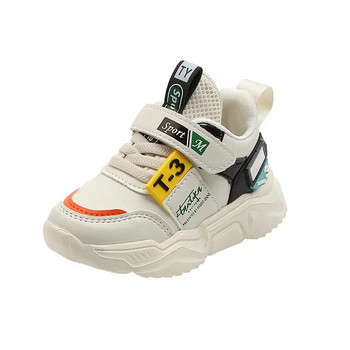 Μέγεθος 21-30 Νέα δερμάτινα αθλητικά παπούτσια για αγόρια για κορίτσια Run Παιδικά λευκά παπούτσια Παιδικά παπούτσια με μαλακό κάτω μέρος για μωρά αθλητικά παπούτσια