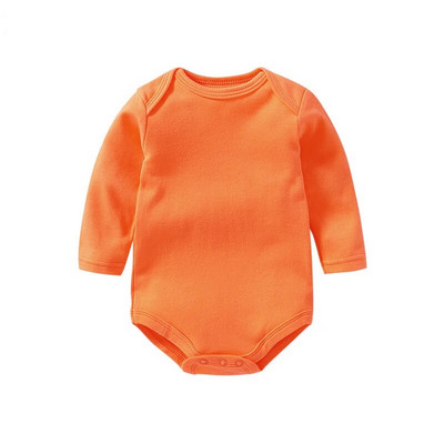 Βρεφικά Ρούχα Μονόχρωμα Αγόρια για κορίτσια Romper Νεογέννητο μακρυμάνικο 100% βαμβακερή φόρμα Bebe Spring Classic Clothes Tops Tees