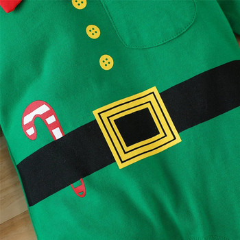 Prowow Άγιος Βασίλης Ρούχα για νεογέννητα Ολόσωμες φόρμες Βρεφική Χριστουγεννιάτικη Στολή Μακρυμάνικη Βρεφική Ρούμπα Παιδικά Ρούχα για Μικρά Αγόρια