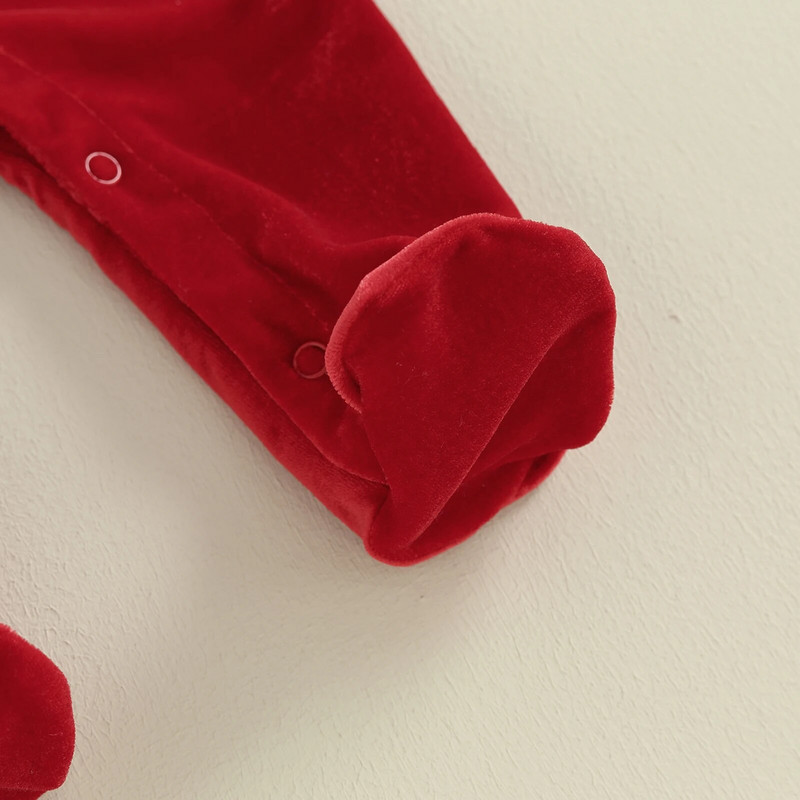 Újszülött baba karácsonyi nadrág gyerekeknek ruhák hosszú ujjú Mikulás lábbeli kombiné sapkával 2 részes ruha fiúknak lányoknak