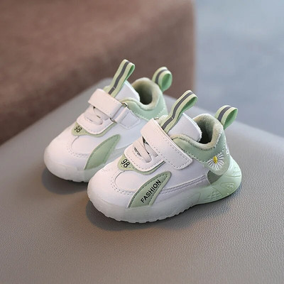 Bērnu sporta apavi zēniem, meitenes, modes apavi mazuļiem bērniem Jauni 2024. gada apavi ar mīkstu apakšu, neslīdoši plīša kedas