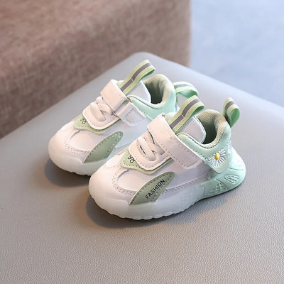 Bērnu sporta apavi zēniem, meitenes, modes apavi mazuļiem bērniem Jauni 2024. gada apavi ar mīkstu apakšu, neslīdoši plīša kedas