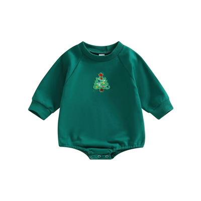 Mazuļu zēnu meitenes džemperis Lielizmēra ar garām piedurknēm kokvilnas bodijs rotaļu tērpi bērnu Ziemassvētku apģērbi apģērbs