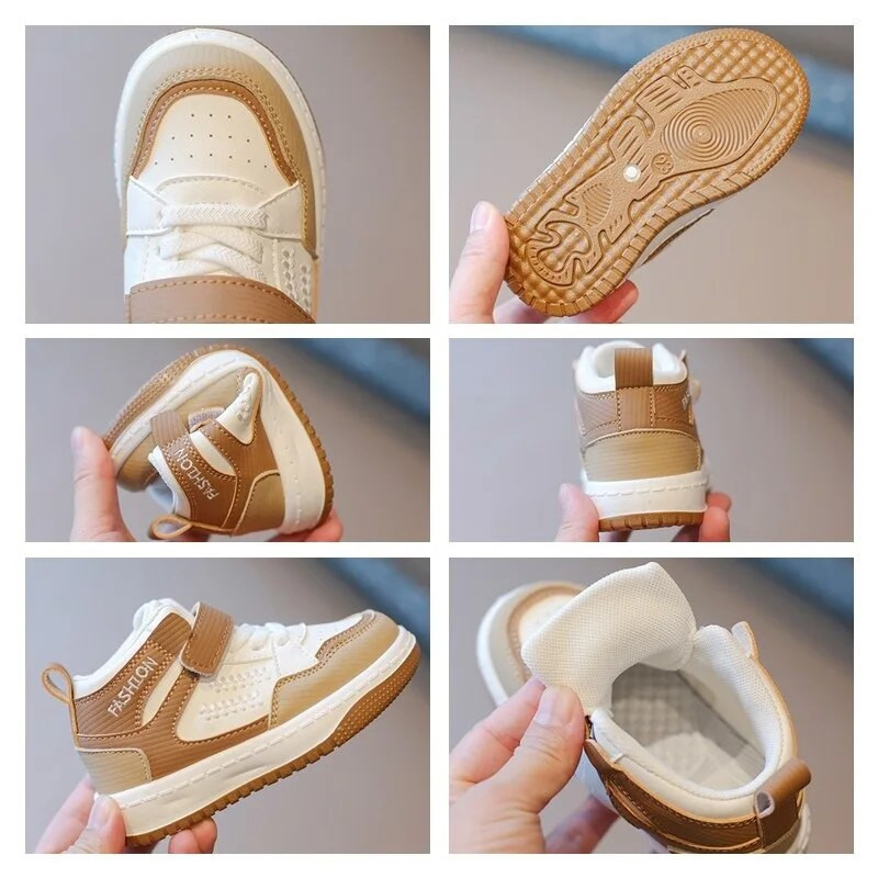 Kruleepo Βρεφικά Κορίτσια Αγόρια Ψηλά Αθλητικά Αθλητικά Παπούτσια Παπούτσια για τρέξιμο Παιδικά Παιδικά Υπαίθρια PU Casual Παπούτσια με μαλακό κάτω μέρος Schuhe Mules