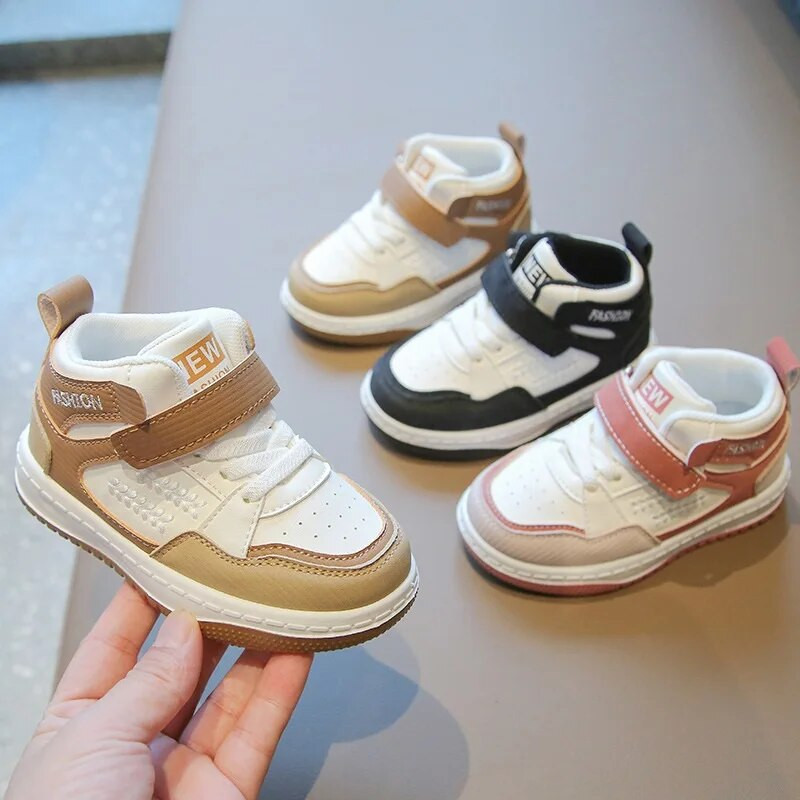 Kruleepo Βρεφικά Κορίτσια Αγόρια Ψηλά Αθλητικά Αθλητικά Παπούτσια Παπούτσια για τρέξιμο Παιδικά Παιδικά Υπαίθρια PU Casual Παπούτσια με μαλακό κάτω μέρος Schuhe Mules