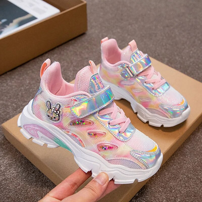 Zīmolu Bērnu kedas Skriešanas apavi Sporta apavi zēniem Meitenēm Viegli neslīdoši Tenis Ādas Elpojoši Bērnu Apavi pastaigu apavi