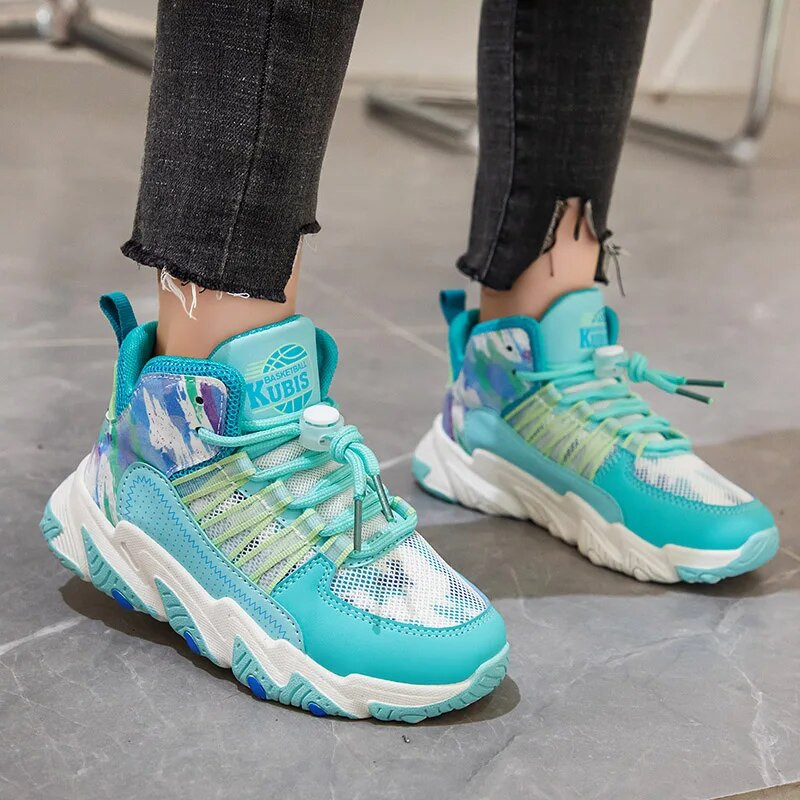 Zīmolu Bērnu kedas Skriešanas apavi Sporta apavi zēniem Meitenēm Viegli neslīdoši Tenis Ādas Elpojoši Bērnu Apavi pastaigu apavi