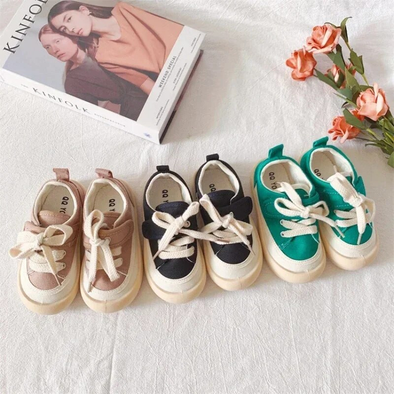 Παιδικά παπούτσια με κορδόνια Καμβά αθλητικά παπούτσια για κορίτσια Αγόρια που αναπνέουν Παπούτσια για νήπια Αθλητικά παπούτσια 2024 Παιδικά παπούτσια για τρέξιμο Casual Μέγεθος 21-32