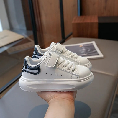 2023. gada jauni modes bērnu apavi, balti sporta apavi ar mīksto zoli zēniem, meitenēm, neslīdoši platformas, ikdienas dzīvokļi bērniem brīvā dabā