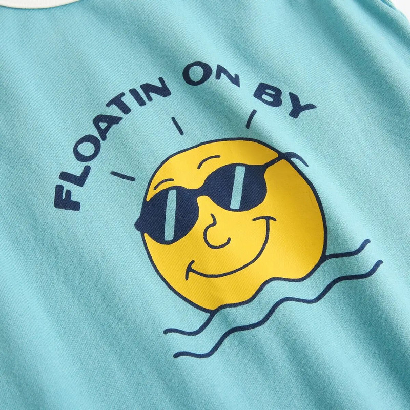 Sanlutoz vasaras zīdaiņu bikses ar īsām piedurknēm multfilmas mazuļu zēnu apģērbi, tērpi mode