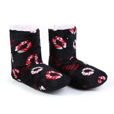 Mn Dropshipping Γυναικείες παντόφλες Χειμερινές βελούδινες χριστουγεννιάτικες παντόφλες Παπούτσια δαπέδου Γυναικεία παντόφλα σπιτιού Εσωτερικές κάλτσες Παπούτσια Γυναικεία γυναίκα