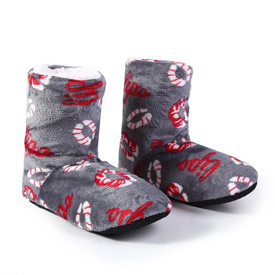 Mn Dropshipping Γυναικείες παντόφλες Χειμερινές βελούδινες χριστουγεννιάτικες παντόφλες Παπούτσια δαπέδου Γυναικεία παντόφλα σπιτιού Εσωτερικές κάλτσες Παπούτσια Γυναικεία γυναίκα