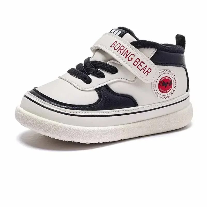 Gyermek cipők fiúk lányok új őszi téli vastag kasmír alkalmi cipő meleg pamut cipők gyerekek csúszásmentes kültéri sportcipő