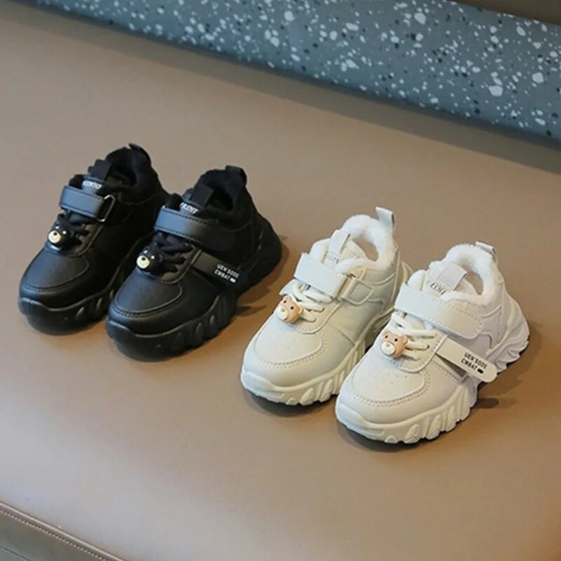 Kruleepo Bērni Meitenes Zēni Rudens Ziemas Plīša Silti Ikdienas Apavi Zīdaiņiem Bērniem Āra Sporta Kurpes Tenisa Skriešanas Apavi