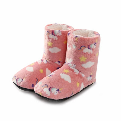 Mntrern 2022 Jaunas sieviešu ziemas siltas puszābaki iekštelpu plīša zābaki omulīgi jauki meitenes mājas apavi Ziemas čības ar dzīvnieku apdrukām