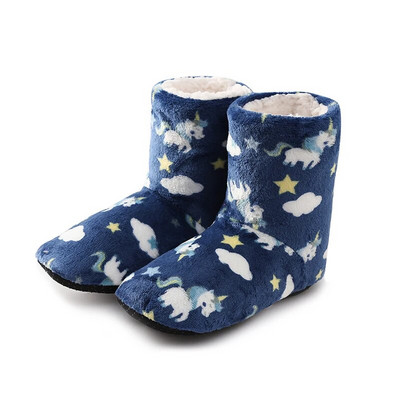 Mntrern 2022 Jaunas sieviešu ziemas siltas puszābaki iekštelpu plīša zābaki omulīgi jauki meitenes mājas apavi Ziemas čības ar dzīvnieku apdrukām