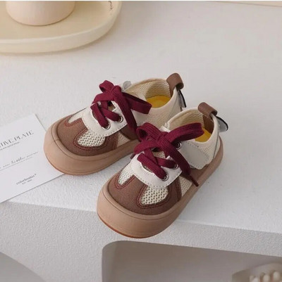 Pavasaris Vasara Jaunas zēnu zemās mežģīnes zēniem apavi ar biezu zoli, meiteņu zoli, ikdienas audekla apavi pelēkā haki krāsā