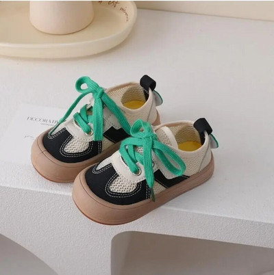 Pavasaris Vasara Jaunas zēnu zemās mežģīnes zēniem apavi ar biezu zoli, meiteņu zoli, ikdienas audekla apavi pelēkā haki krāsā