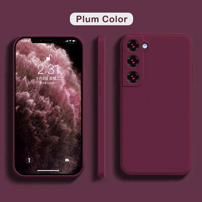 Ruudukujuline vedel silikoonümbris Samsung Galaxy S22 S21 Ultra S23 S20 S10 Plus FE A52 A53 A54 A73 A33 A72 A32 4G 5G pehme kate