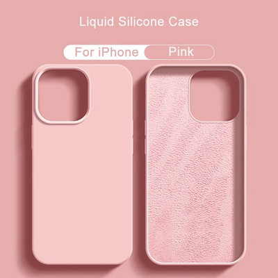 Oriģinālais šķidrā silikona korpuss iPhone 14 12 11 13 15 Pro Max Mini Luxury triecienizturīgs vāciņš X XR XS 6 7 8 14 Plus SE piederums