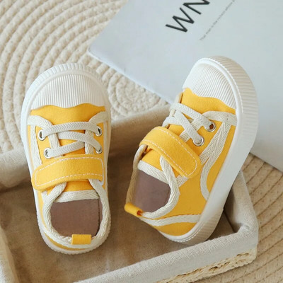 Új márka Gyerek vászon tornacipők kisgyermekeknek Sport alkalmi cipők divatos légáteresztő gyerekek lapos vászon cipők fiúk lányok naplopók