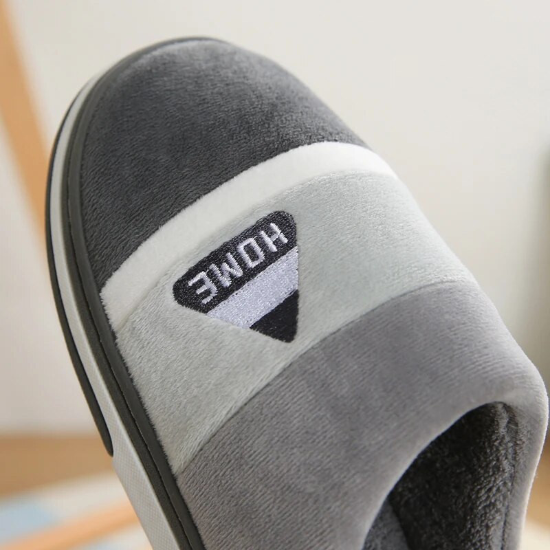Ziemas apavi Plakani Jauni Vasaras Vīriešu Iekštelpu Mājas Neslīdoši Mājas Apavi Silti Plīša Kokvilnas Čības