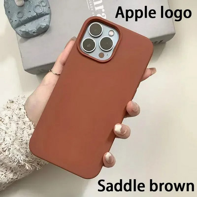 Oriģinālais oficiālā logotipa silikona korpuss iPhone 13 12 14 Pro Max korpusiem Apple iPhone 13 mini 12 11 14Pro korpusam pilns vāciņš