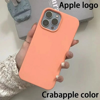 Oriģinālais oficiālā logotipa silikona korpuss iPhone 13 12 14 Pro Max korpusiem Apple iPhone 13 mini 12 11 14Pro korpusam pilns vāciņš